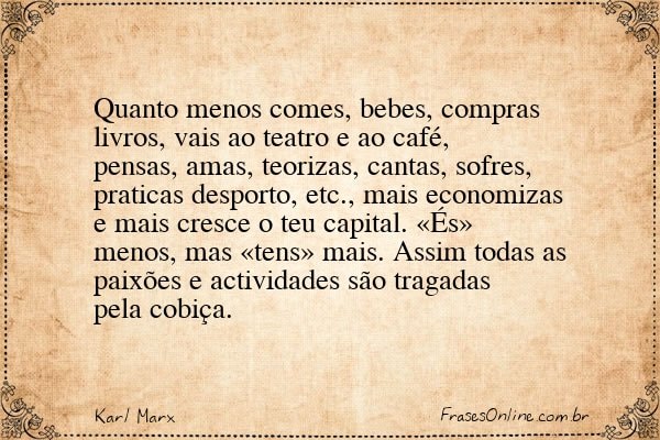 Frase de Karl Marx