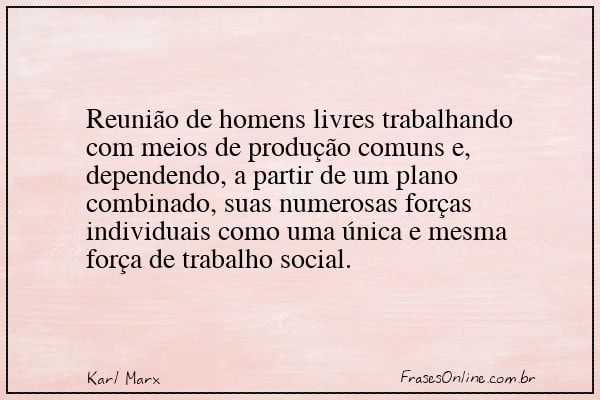 Frase de Karl Marx