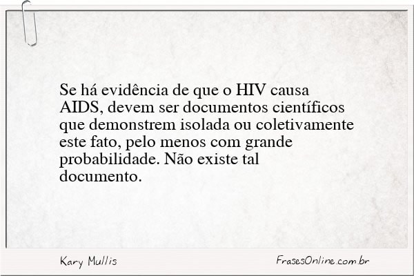 Frase de Kary Mullis
