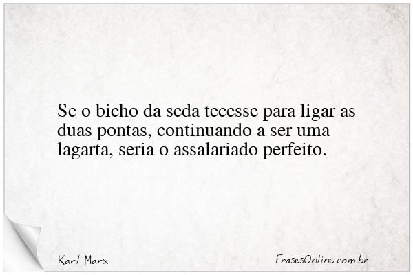Frase de Karl Marx
