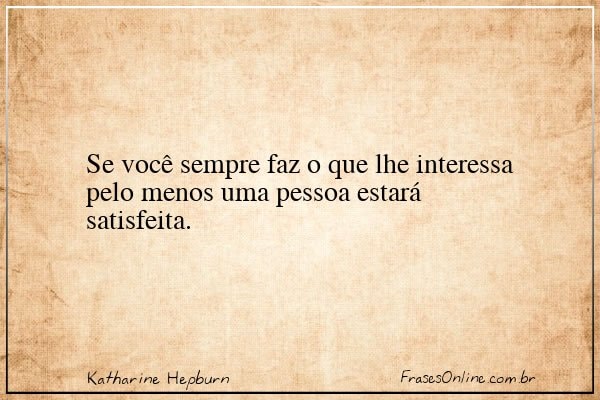 Frase de Katharine Hepburn