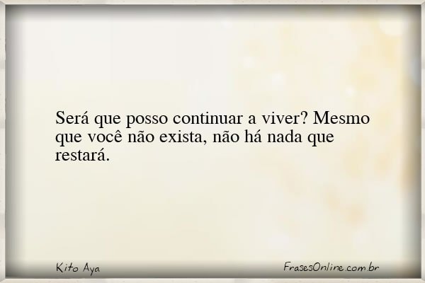 Frase de Kito Aya