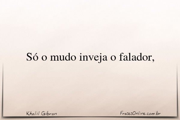 Frase de Khalil Gibran