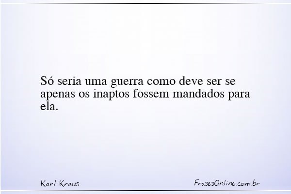 Frase de Karl Kraus
