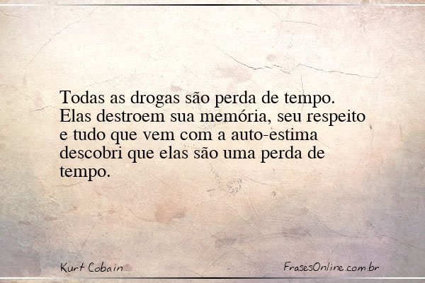 Frase de Kurt Cobain