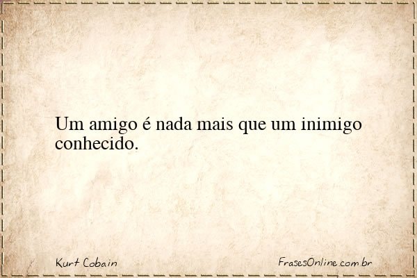 Frase de Kurt Cobain
