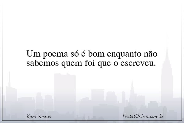 Frase de Karl Kraus