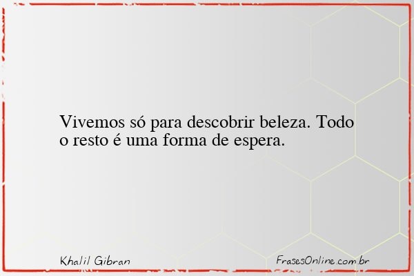 Frase de Khalil Gibran