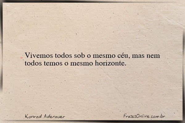 Frase de Konrad Adenauer