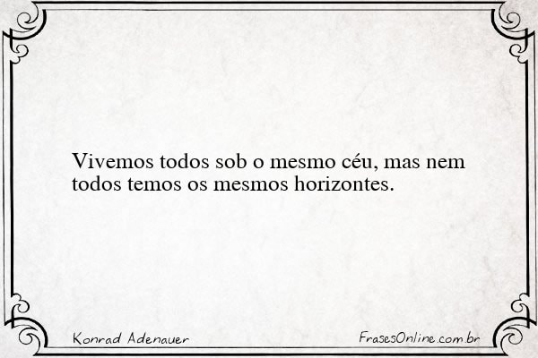 Frase de Konrad Adenauer