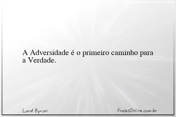 Frase de Lord Byron