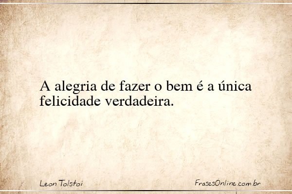 Frase de Leon Tolstoi