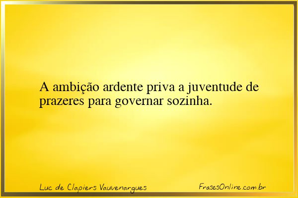 Frase de Luc de Clapiers Vauvenargues