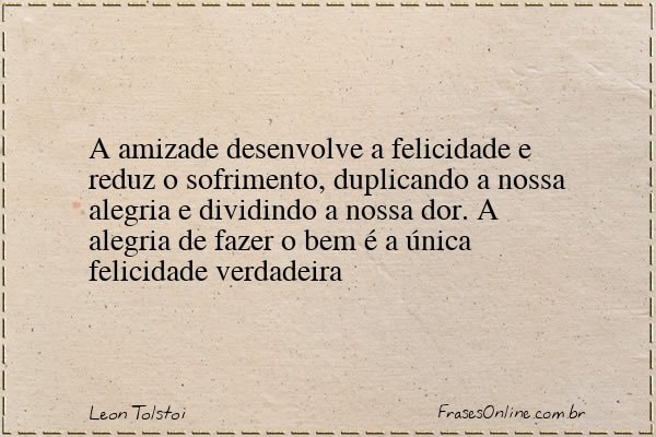 Frase de Leon Tolstoi