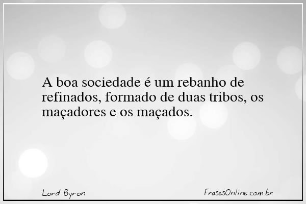 Frase de Lord Byron