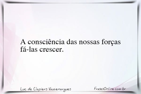 Frase de Luc de Clapiers Vauvenargues