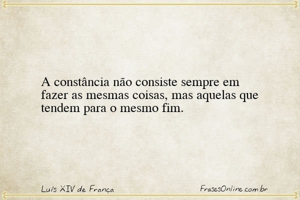 Frase de Luís XIV de França