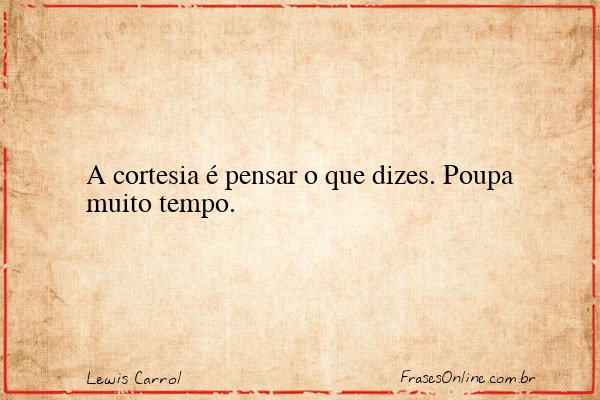 Frase de Lewis Carrol