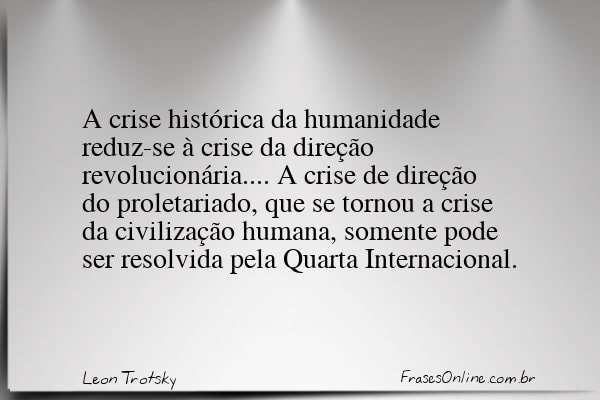 Frase de Leon Trotsky