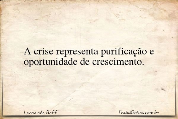 Frase de Leonardo Boff