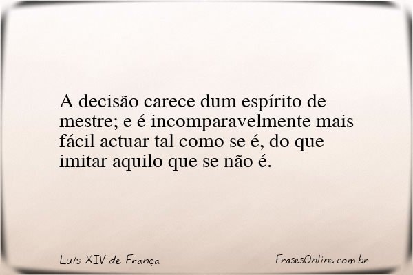 Frase de Luís XIV de França