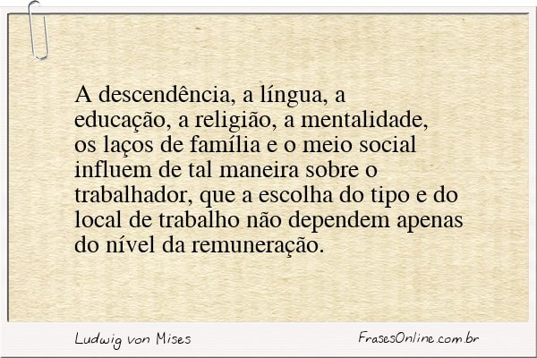 Frase de Ludwig von Mises