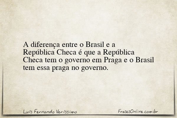 Frase de Luís Fernando Veríssimo