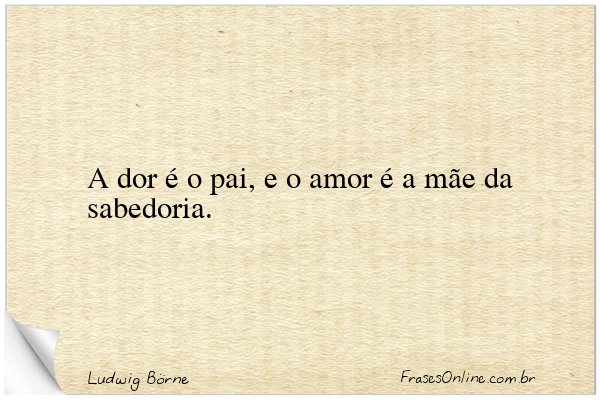 Frase de Ludwig Börne