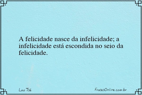 Frase de Lao Tsé