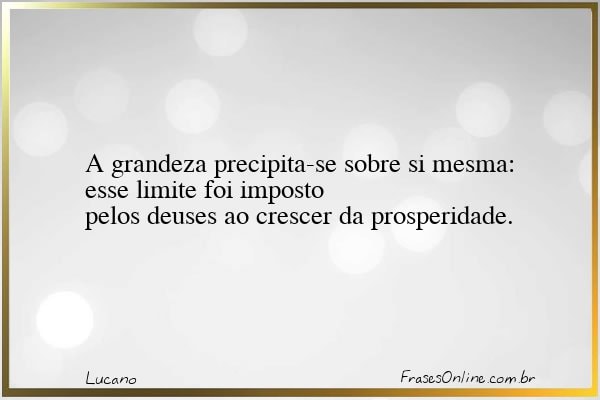 Frase de Lucano