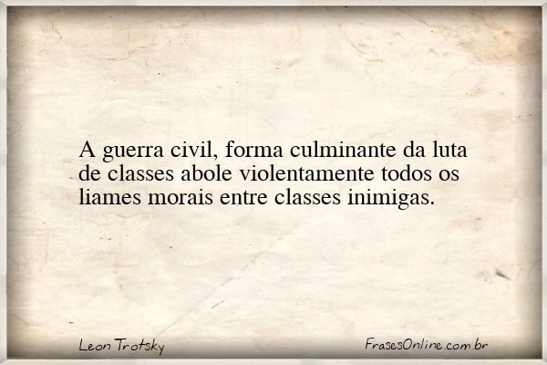 Frase de Leon Trotsky