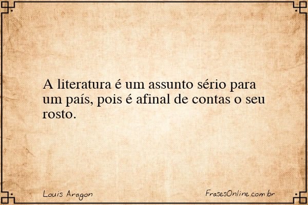 Frase de Louis Aragon