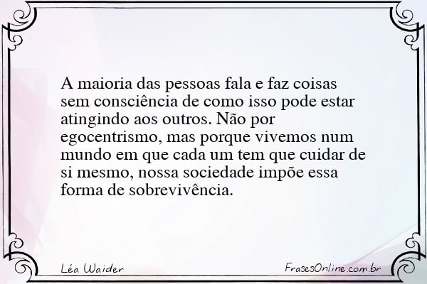 Frase de Léa Waider