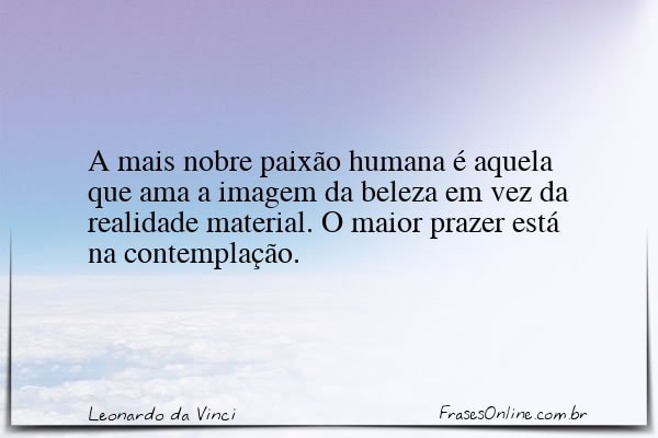 Frase de Leonardo da Vinci