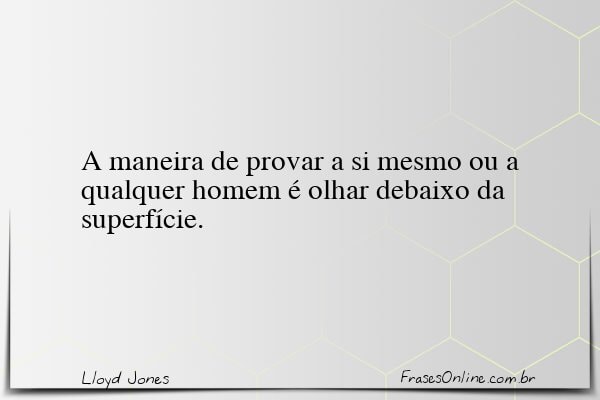 Frase de Lloyd Jones
