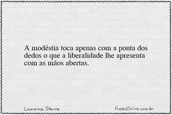 Frase de Laurence Sterne