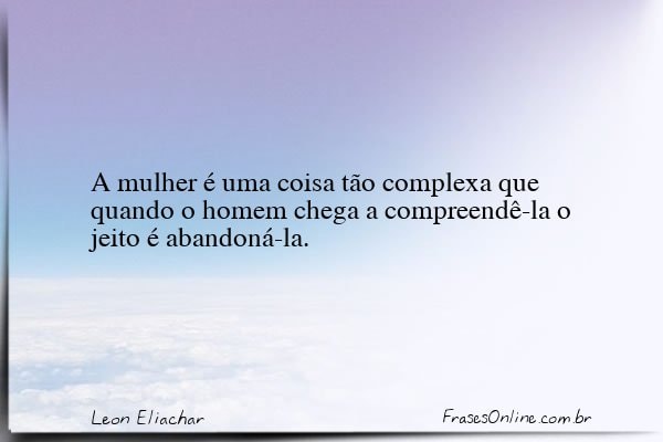 Frase de Leon Eliachar