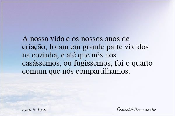 Frase de Laurie Lee
