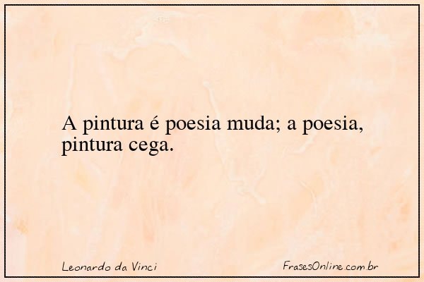 Frase de Leonardo da Vinci