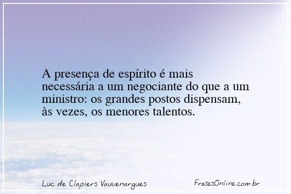 Frase de Luc de Clapiers Vauvenargues