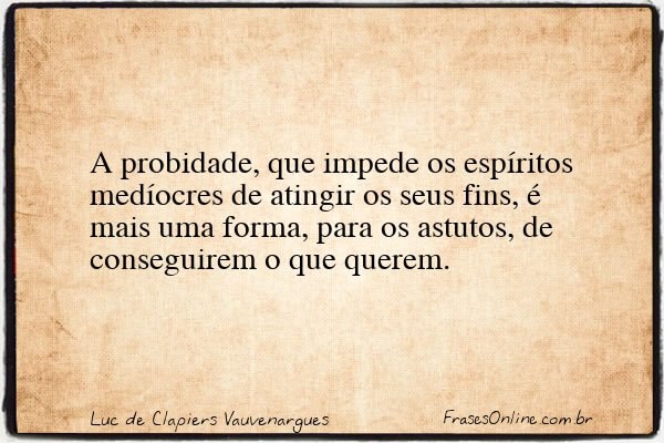 Frase de Luc de Clapiers Vauvenargues
