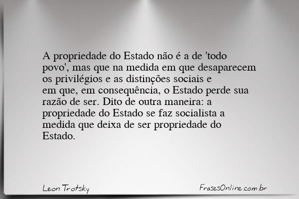 Frase de Leon Trotsky
