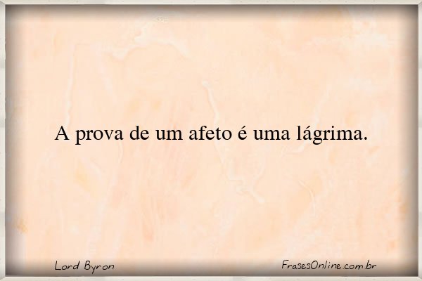 Frase de Lord Byron