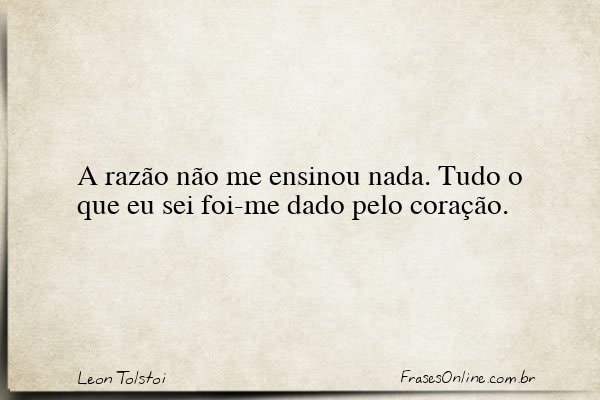 Frase de Leon Tolstoi