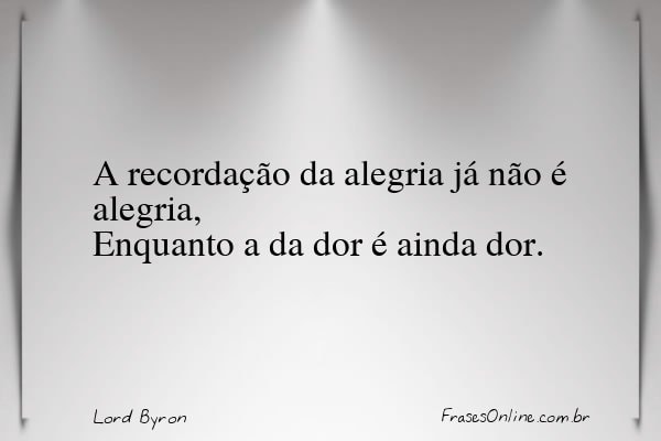 Frase de Lord Byron