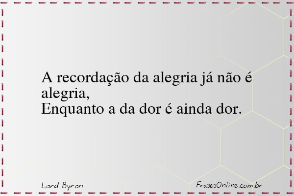 Frase de Lord Byron