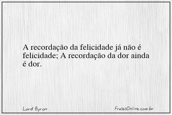 Frase de Lord Byron