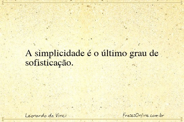 Frase de Leonardo da Vinci