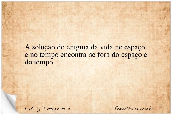 Frase de Ludwig Wittgenstein