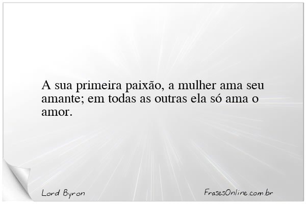 Frase de Lord Byron